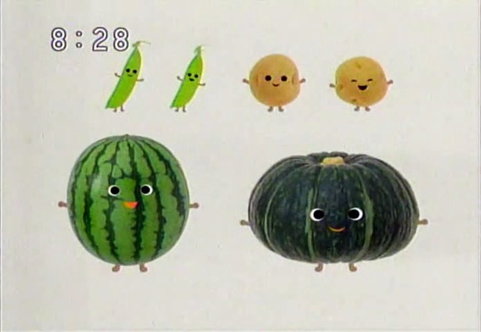 08年9月29日 いないいないばあっ くっつきます カボチャ スイカ エンドウ ジャガイモ カバ Inai Inai Baa Peek A Boo Japanese Pumpkin Watermelon Green Pea Potatoes Video Dailymotion