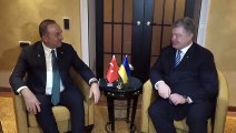 Çavuşoğlu, Ukrayna eski Devlet Başkanı Petro Poroşenko ile görüştü - MÜNİH