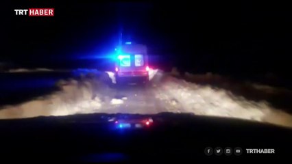 Van'da rahatsızlanan kadının imdadına kurtarma ekipleri yetişti