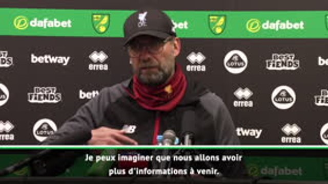 City exclu - Klopp : ''Je suis désolé pour Pep Guardiola et ses joueurs''