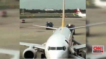 İstanbul- Düsseldorf seferini yapan uçakta yangın paniği