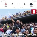 Todos los aficionados de Pumas emocionados por el liderato