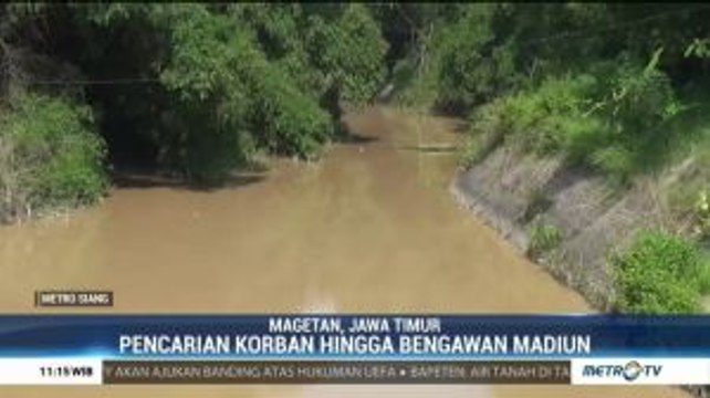 Pencarian Santri yang Terseret Arus Kali Gandong Terus Dilakukan