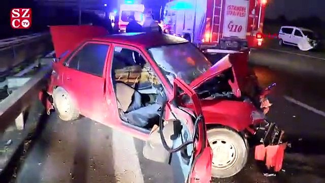 TEM otoyolu'nda trafik kazası