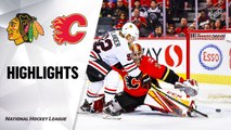 Calgary Flames vs. Chicago Blackhawks - Game Highlights