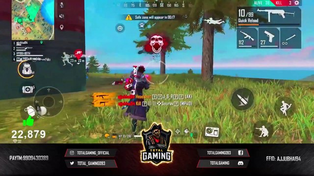 No.1 Squad Total 23 Kills In Mobile Gameplay - Garena Freee Fire - Total Gaming