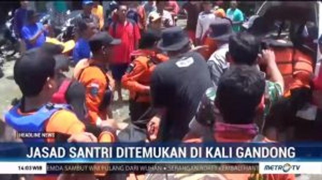 Santri yang Terseret Arus Kali Gandong Ditemukan Tewas