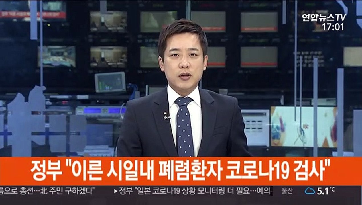 정부 "이른 시일 내 폐렴환자 코로나19 검사"