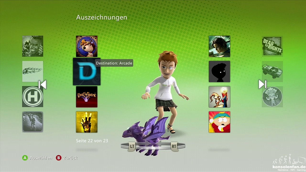 Destination Arcade ► Avatar Awards