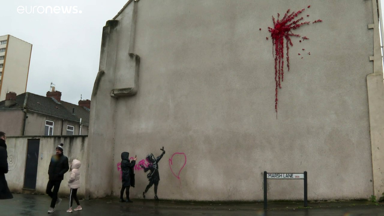 Regno Unito: imbrattato il murale di Banksy