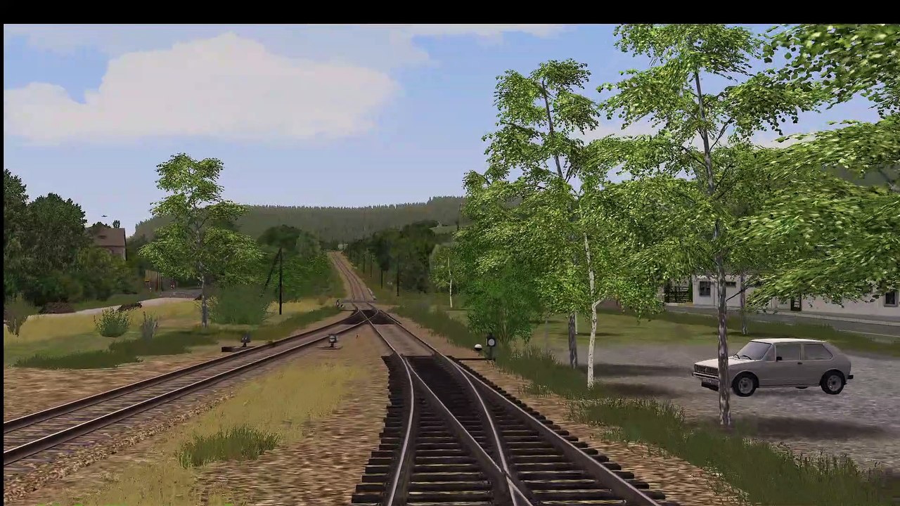 Fahrt mit einer Köf von Morsbach nach Kömpel (Fahrerperspektive)