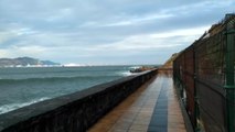 Oleaje en el Puerto Viejo de Algorta (Getxo)