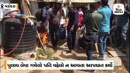 પુલાવ લેવા ગયેલો પતિ વહેલો ન આવતા પત્નીએ આપઘાત કરી લીધો