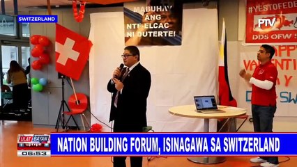 Nation building forum, isinagawa sa Switzerland