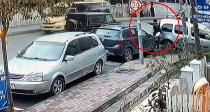 İstanbul Kağıthane'de lüks cipe silahlı saldırı saniye saniye kamerada