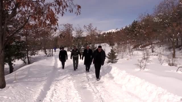Yaban hayvanları için doğaya yem bırakıldı