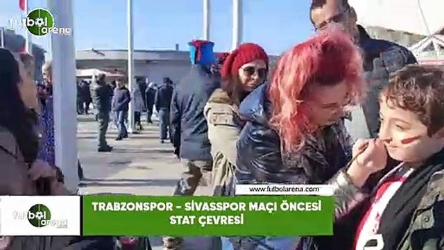 Trabzonsor - Sivasspor maçı öncesi stat çevresi.