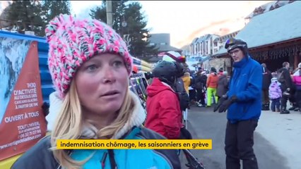 Stations de ski : face à la réforme du chômage, les saisonniers protestent