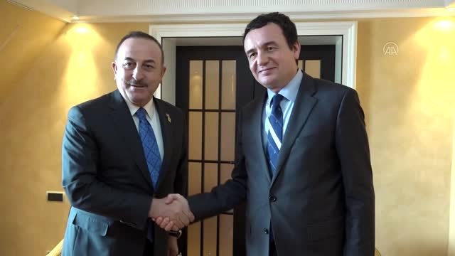 Dışişleri Bakanı Çavuşoğlu, Kosova Başbakanı Albin Kurti ile bir araya geldi - MÜNİH