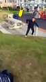 Skateboarder Tries To Skate On Grass And Fails
