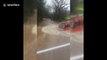 Land Rover ploughs through Storm Dennis floods in Birmingham