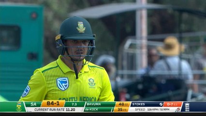 De Kock out for 35