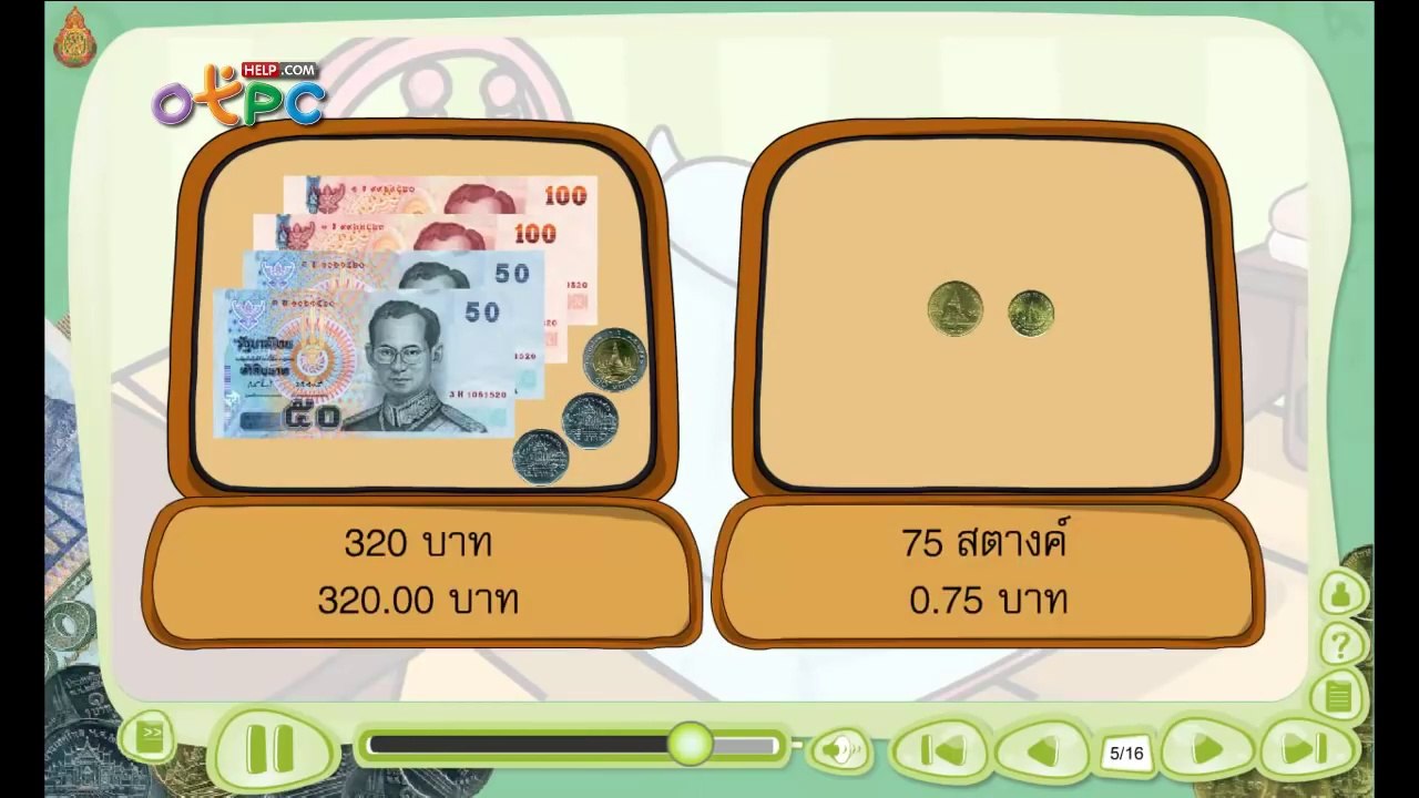 การเขียนจำนวนเงินโดยใช้จุดและการอ่าน - สื่อการเ...