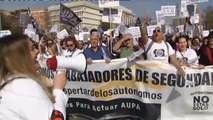 Autónomos de toda España se hacen oír en Madrid