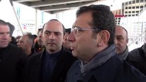 İstanbul-imamoğlu'ndan taksim'de tartışma konusu olan geçiçi sergi platformuna ziyaret