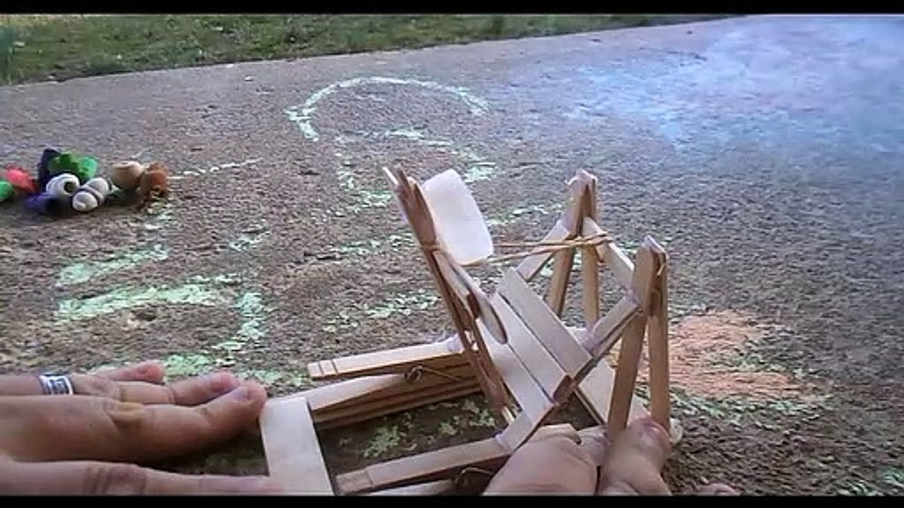 Our first Daily Motion catapult