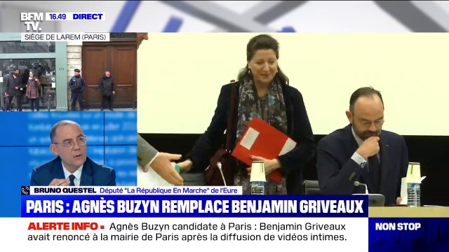 Municipales à Paris: pour le député LaRem Bruno Questel, Agnès Buzyn est le choix le plus adapté qui pouvait être fait