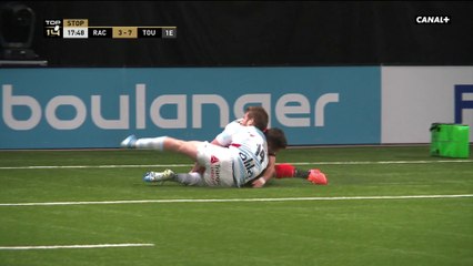 Racing / Toulouse : Énorme choc entre Dupichot et Bezy !