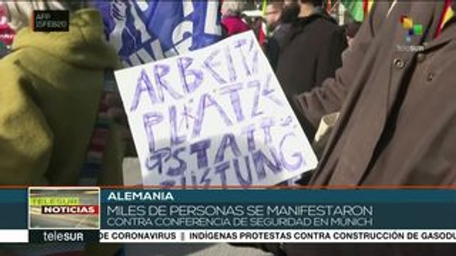 Alemania: pacifistas protestan contra Conferencia de Seguridad