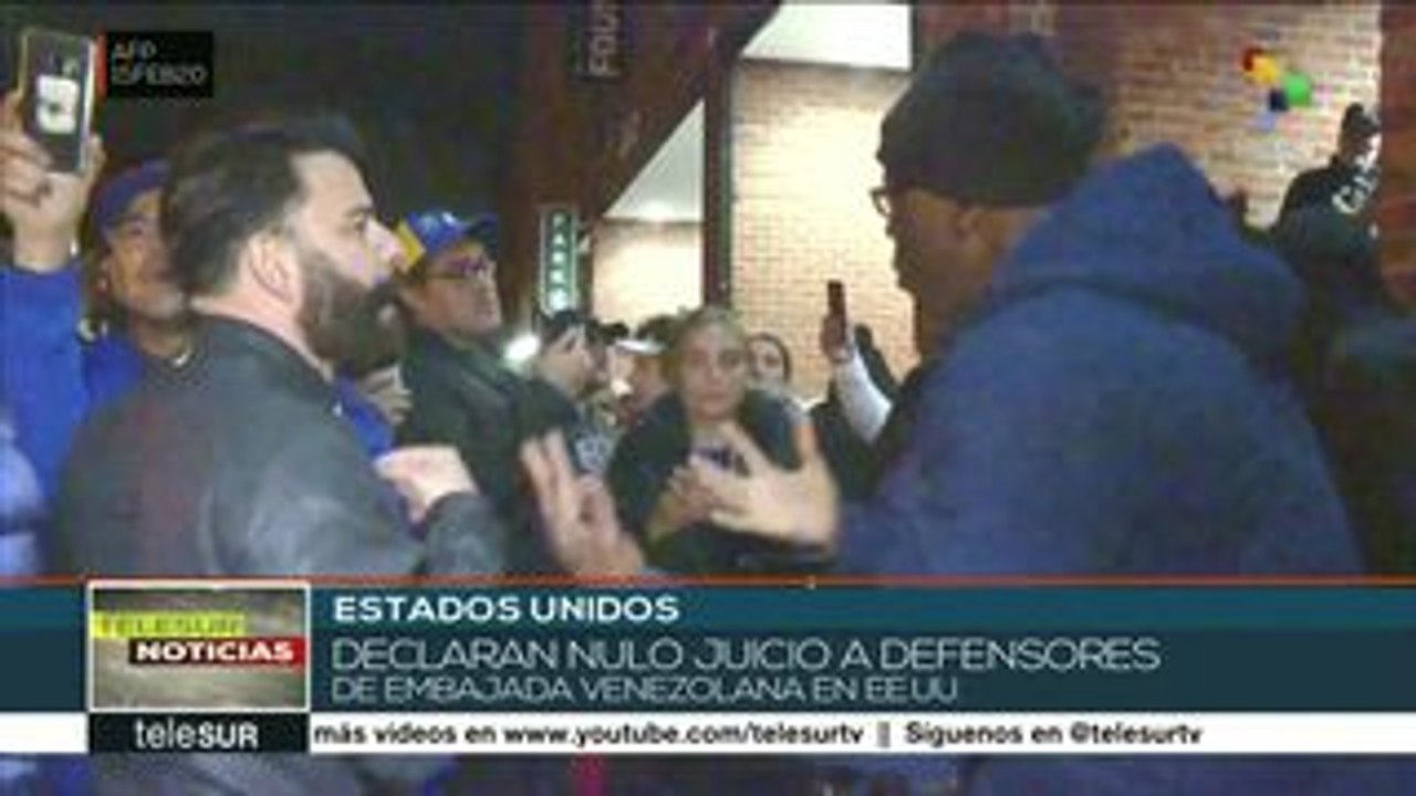 EEUU: anulan el juicio contra defensores de la embajada de Venezuela