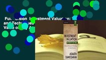 Full version  Investment Valuation: Tools and Techniques for Determining the Value of Any Asset,
