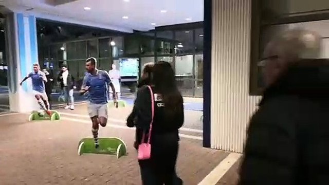 Lazio-Inter, l'arrivo all'Olimpico di Jessica Immobile