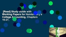 [Read] Study Guide with Working Papers for Heintz/Parry's College Accounting, Chapters 16-27,