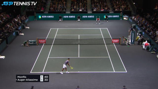 Monfils bt Auger-Aliassime (6-2 6-4)