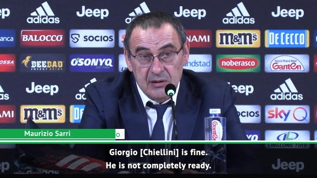 Sarri impressed with Chiellini fitness progress