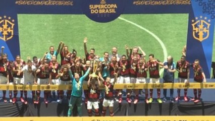 Flamengo vence 3-0 al Atlético Paranaense y gana su primer título de 2020