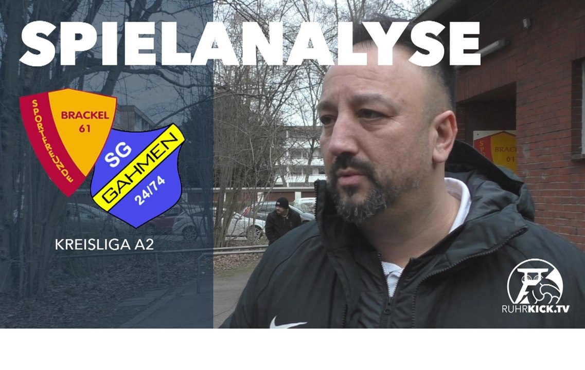 Die Spielanalyse | SF Brackel 61 - SG Gahmen 24/74 (18. Spieltag, Kreisliga A2)