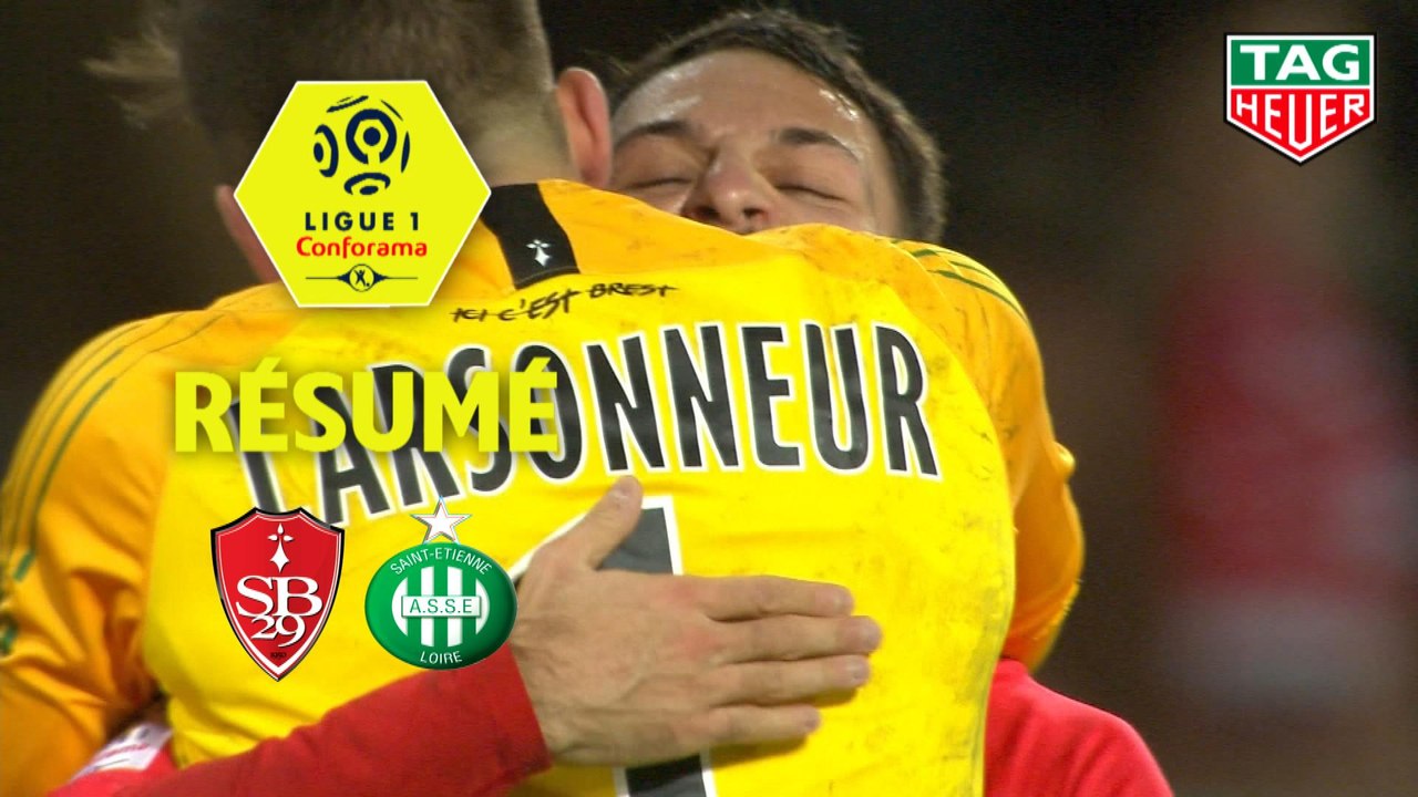 Stade Brestois 29 - AS Saint-Etienne (3-2)  - Résumé - (BREST-ASSE) / 2019-20