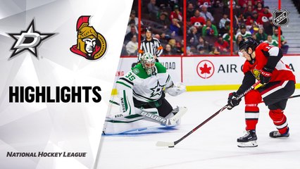 NHL Highlights | Stars @ Senators 2/16/20