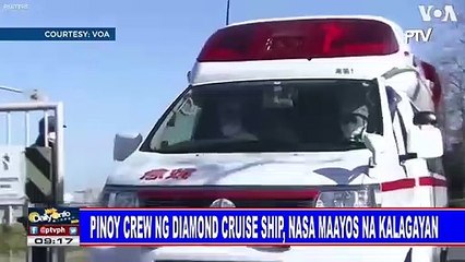 Pinoy crew ng Diamond Princess cruise ship, nasa maayos na kalagayan