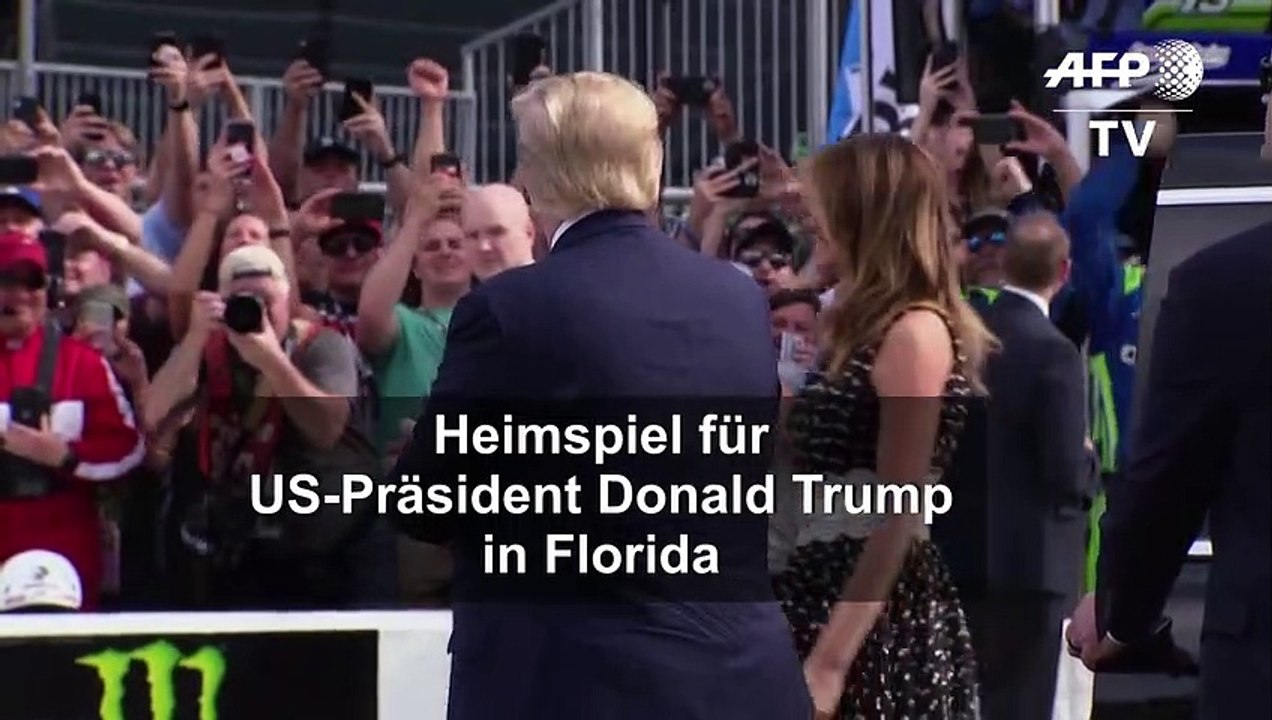 Heimspiel für Trump: US-Präsident dreht Ehrenrunde in Daytona