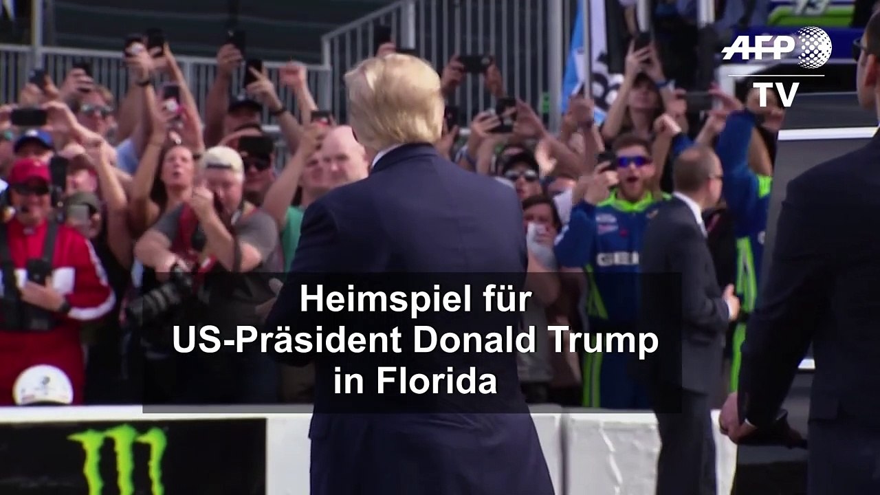 Heimspiel für Trump: US-Präsident dreht Ehrenrunde in Daytona