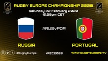 RUSSIA / PORTUGAL - RUGBY EUROPE CHAMPIONSHIP 2020