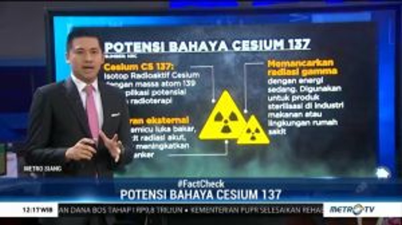 Potensi Bahaya Cesium 137 dan Cara Mengantisipasinya