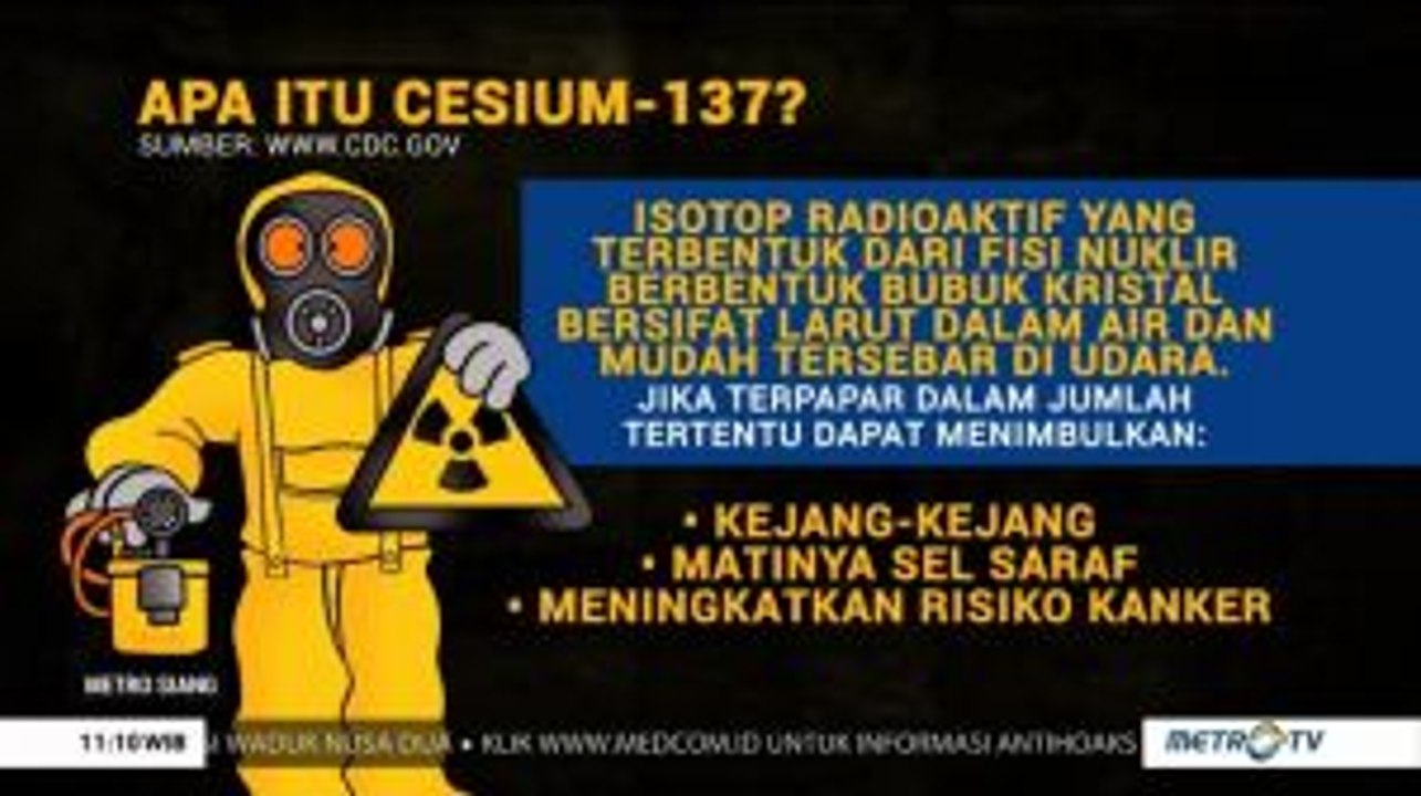 Apa Itu Unsur Cesium 137?