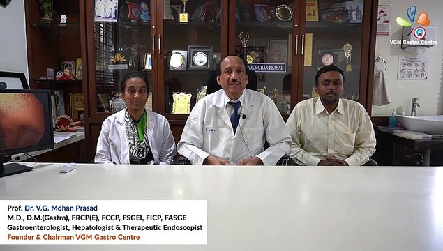 A rare case of Trichobezoar, removed more than half KG of hair from the stomach of a girl at VGM Hospital, Coimbatore